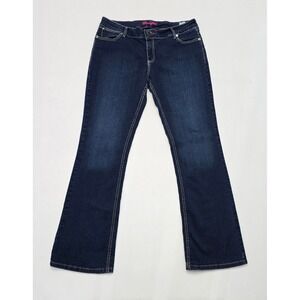 Wrangler Ultimate Riding Jeans Womens 15/16x34 Dark Wash Bootcut Denim 10MWZBR